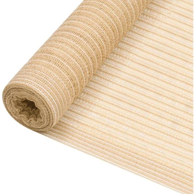Image of vidaXL Privacy Net Beige 1.5x25 m HDPE 75 g/m²