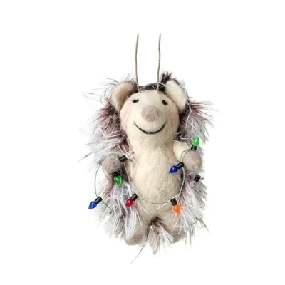 Image of Heaven Sends Felt Hedgehog Tree Decoration