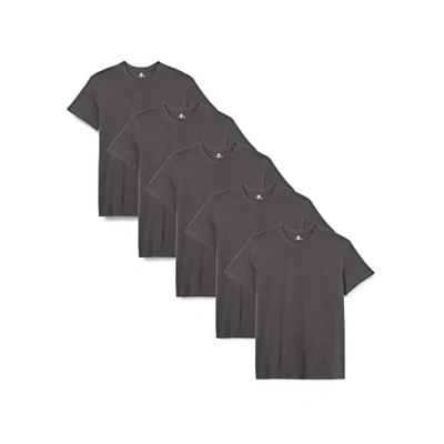 Image of Lower East Men&#039;s LE105 T Shirt, Anthracite, S (Pack of 5)
