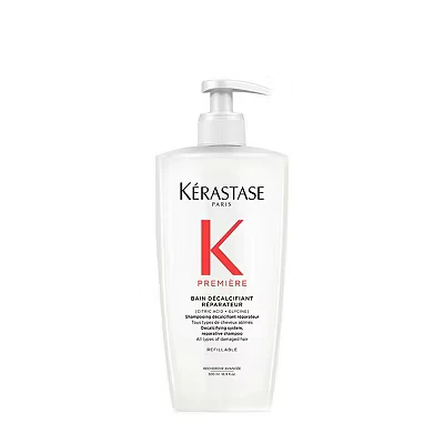 Image of Kérastase Première, Decalcifying &amp; Repairing Shampoo, For Damaged Hair, With Citric Acid Glycine, Bain Décalcifiant Réparateur, 500 ml