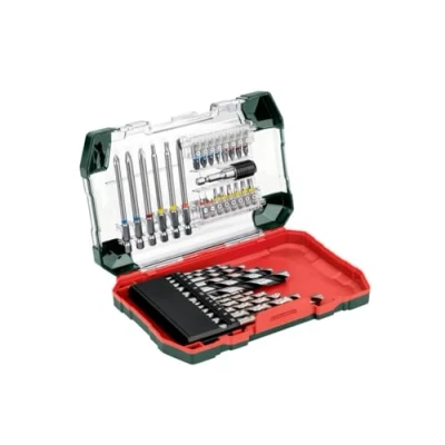 Image of metabo Drill Roll Up Pouch Set of (35 + Free Storage 16 L25, 6 X S2 L89 Mm And 1x Magnetic Bit Holder 626725000