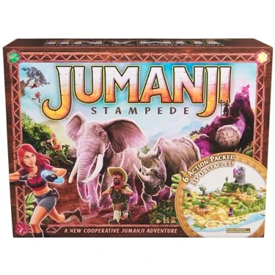 Image of Spin Master Games Jumanji Stampede Board Game for 4 Players, Ages 8+