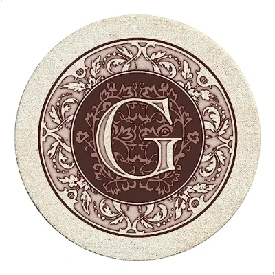 Image of Thirstystone Drink Coaster Set, Monogram G