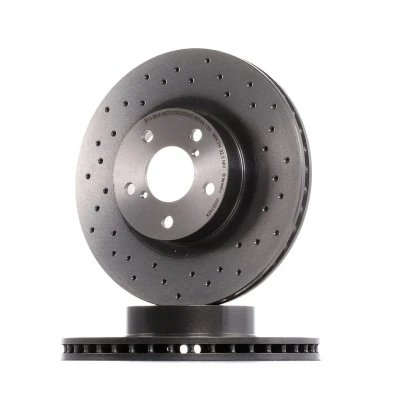 Image of SU00300585 Brake disc BREMBO XTRA LINE 09.5674.2X 276mm 24mm 5 perforated/vented Coated SUBARU: Legacy 4, Impreza II Saloon,