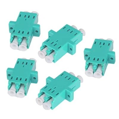 Image of Fiber Optic Cable Adapter, 5pcs LC Female to Coupler Duplex Converter Connector for / OM4