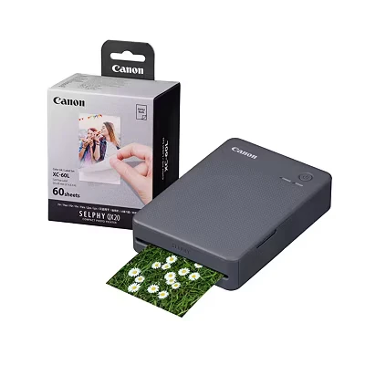 Image of Canon Selphy QX20 Instant Photo Printer Dark Grey + 60 Shot Pack