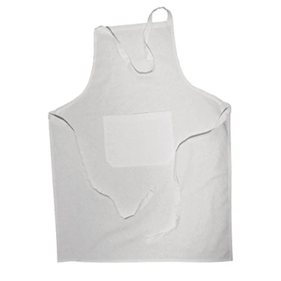 Image of RAYHER Canvas Apron with Pocket, White, 70 x 95 cm