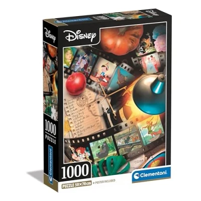 Image of Clementoni Jigsaw Puzzle Disney Classic Movies 1000 Pieces For Adults 14 99 Years, Poster Included, Gift Men/Women, Made In Italy, 39810