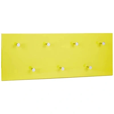 Image of HAKU Mobel Wardrobe Chrome, Yellow, Mdf, Metal Size: W 80 cm X H 30 D 6 cm, Style: Modern