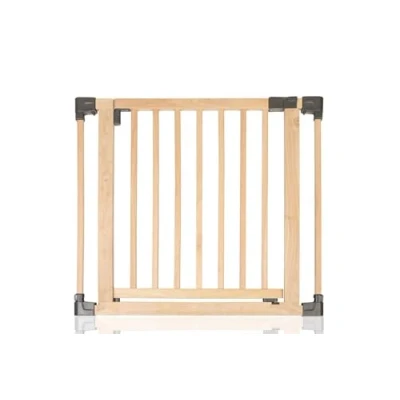 Image of Safetots Safety Barrier for Open Plan Staircases, Gate Opening Panel, Natural, Wood, 80cm, Door Panel Stairs