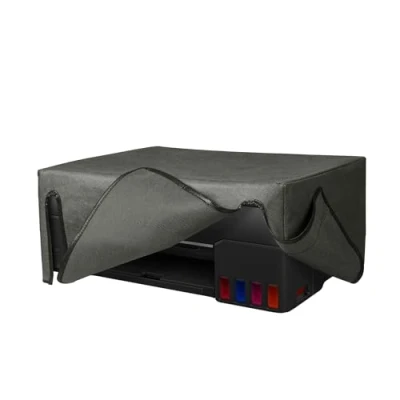 Image of kwmobile Dust Cover Compatible with Canon PIXMA G650 / G620 Printer Case Fabric Protector Dark Grey