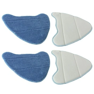 Image of Spares2go Microfibre Cleaning Pads For Holme HDSM4001 Steam Cleaner Mops (Pack of 4)