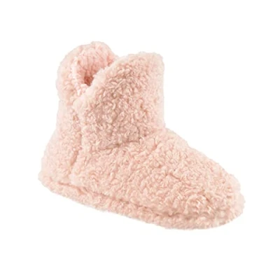 Image of Undercover Ladies Teddy Fleece Bootie Slippers FT2361PK Pink 7 8