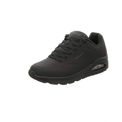 Image of Skechers Men&#039;s Uno Stand on Air Sneaker, Black Durabuck Trim, 10.5 UK