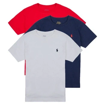 Image of Polo Ralph Lauren 3PKCNSSTEE SETS GIFT BOX SET boys&#039;s Children&#039;s T shirt in Multicolour