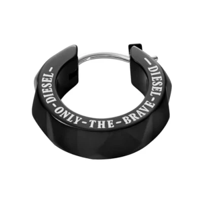 Image of Diesel Earrings for Men , black Stainless Steel Earrings, DX1273001