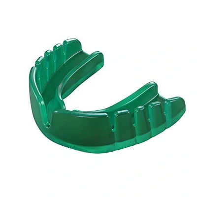 Image of OPRO Snap Fit Mouthguard for Rugby, Hockey, Boxing and Other Contact Sports, Regular Size Mint Flavored Blue