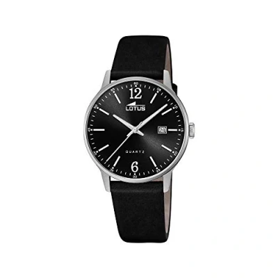 Image of Lotus Mens Analogue Quartz Watch with Leather Strap 18695/4