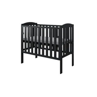 Image of Viculii Waffi Space Saver Baby Cot Only 100x50cm Mini with Dropside (Black)