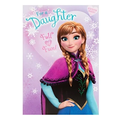 Image of Hallmark Disney Frozen Anna Daughter Card Full Of Fun Medium [Old Model]