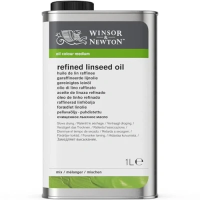 Image of Winsor &amp; Newton 1 Litre Refined Linseed Oil