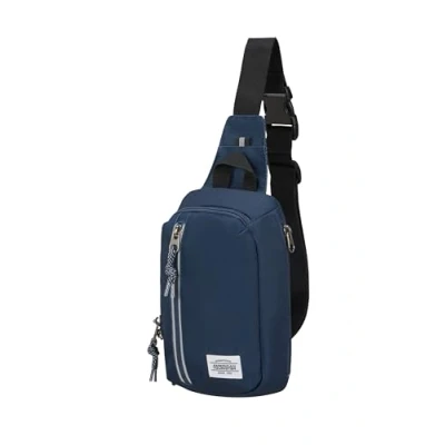 Image of American Tourister Unisex Brightup Backpacks, Blue (Navy), Umhängetasche 24 cm, Fashion Waist Bags