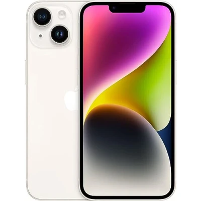 Image of Apple iPhone 14, 128GB, Starlight (Renewed)