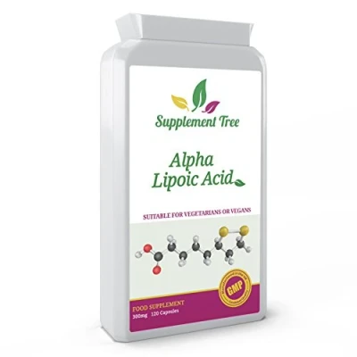 Image of Alpha Lipoic Acid 300mg 120 Capsules Easy to take Daily ALA Supplement UK Manufactured GMP Guaranteed Quality