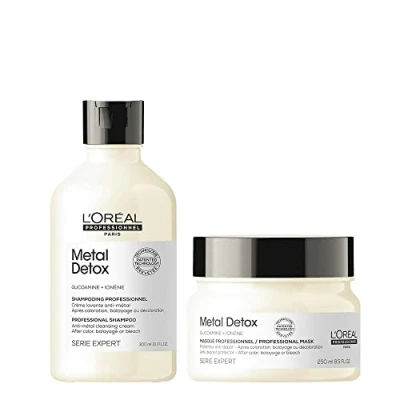 Image of L&#039;Oreal Professionnel Serie Expert DUO Metal Detox Shampoo 300ml and Mask 250ml