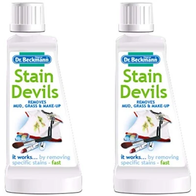 Image of Dr Beckmann Stain Devils Mud, Grass &amp; Make Up Remover (2 x 50ml)