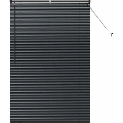 Image of Vidaxl with Curtains Other Manual Black 120 x 175 cm Aluminium