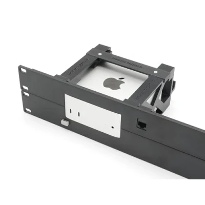 Image of thingsNrack Rack Mount for 1 3 Apple mac Mini M4 with Remote on/Off Button and 1x RJ45 ethernet Keystone