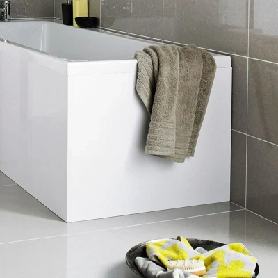 Image of Ceramica L Shaped Shower Bath End Panel MDF