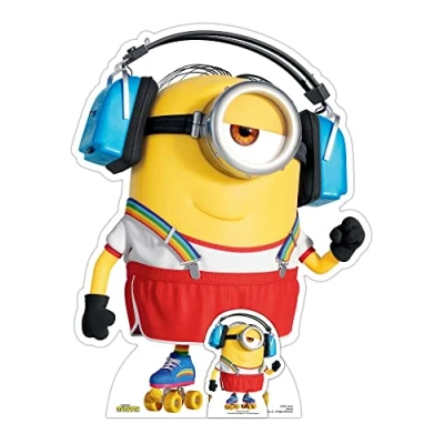 Image of Star Cutouts SC4091 Stuart Skates Minions 2 Cardboard Cutout Birthdays Gifts Decorations