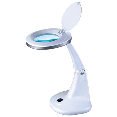Image of Pro Elec PEL00796 4 inch LED Desk Magnifier Lamp, 48 LEDs