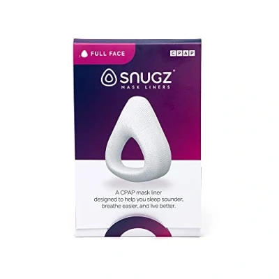 Image of Snugz Mask Liners: Machine Washable, One Size Fits Most CPAP Liners, Pack of 2 Lasts 90 Days … (Full Face around nose &amp; mouth)