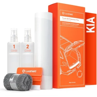 Image of Luxshield Car Bumper Protector Set For Kia Sportage 5 (V) NQ5 I 2021 2024 Rear guards cars, anti scratch, Paint Protection Sill Transparent