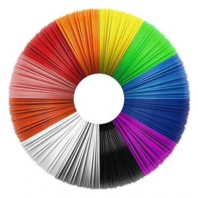 Image of 20 Colors 3D Pen Filament Refills PLA,Filament PLA 1.75mm,No Smells Filament,16.4 Feet per Color Total 328 Printing Printer for Most Intelligent and