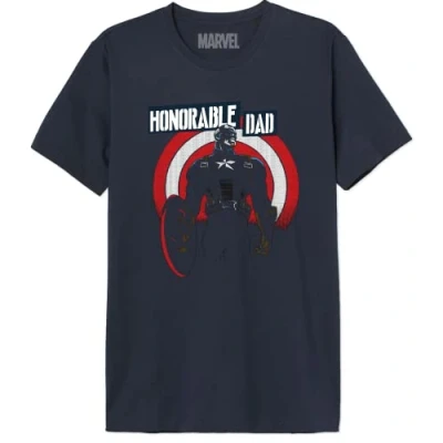 Image of Marvel Men&#039;s Memarcots313 T Shirt, Navy Blue, S