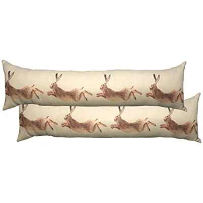 Image of Evans Lichfield Hunter Leaping Hare Draught Excluder, Multi, 92 x 23 cm