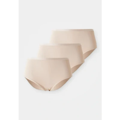 Image of Sloggi Women&#039;s Go Daily Cotton Highwaist 3p Briefs, New Beige, M (Pack of 3)
