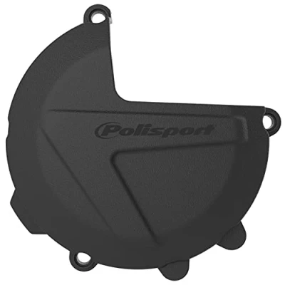 Image of Polisport KTM Clutch Cover Protector SX XC EXC XCW 250 300 2 Strokes 2017 2022 Husqvarna TC TE 17 22, Black Motocross4u