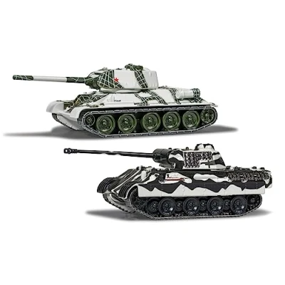 Image of Corgi WT91301 Military Legends World of Tanks T 34 vs Panther Toy Tank Diecast Model, Toys &amp; Army Playset Vehicles, Kids Birthday Gifts for Boys, Gift
