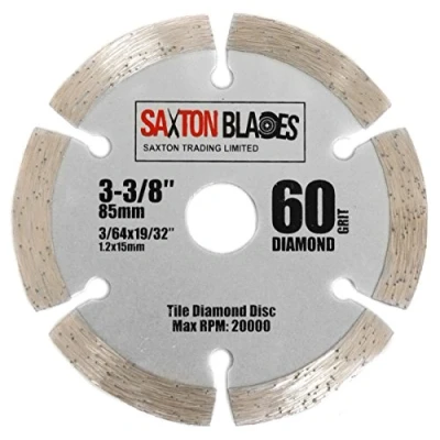 Image of Saxton 85mm Diamond Tile Circular Saw Blade Worx Worxsaw Bosch Makita Ryobi etc