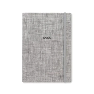 Image of Letts of London Edge A5 week to view with notes 2025 diary Grey