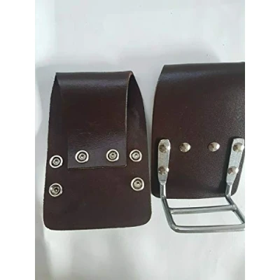Image of BBI Leather SCPH Scaffold Snips Cutter Pliers Holder For Tool Belt (BROWN)