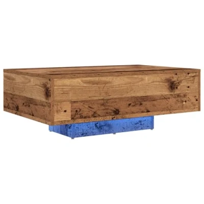 Image of vidaXL rustic reclaim wood coffee table 85x55x31 cm