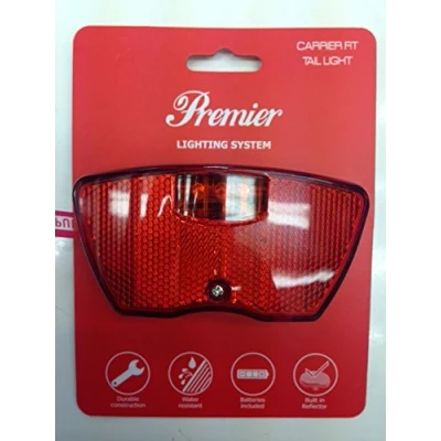 Image of Alpha Plus XH48 Carrier/Luggage Rack Fitting LED Rear Bike/Cycle Light