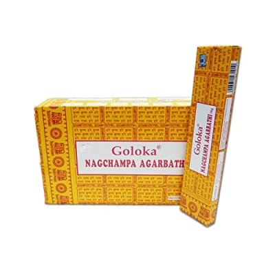 Image of GOLOKA Nag Champa Incense, 16 Gms x 12 boxes