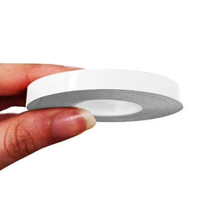 Image of 4R Quattroerre.it 10480 Trim Stripes Adhesive Strips for Cars, White, 7 mm x 10 mt
